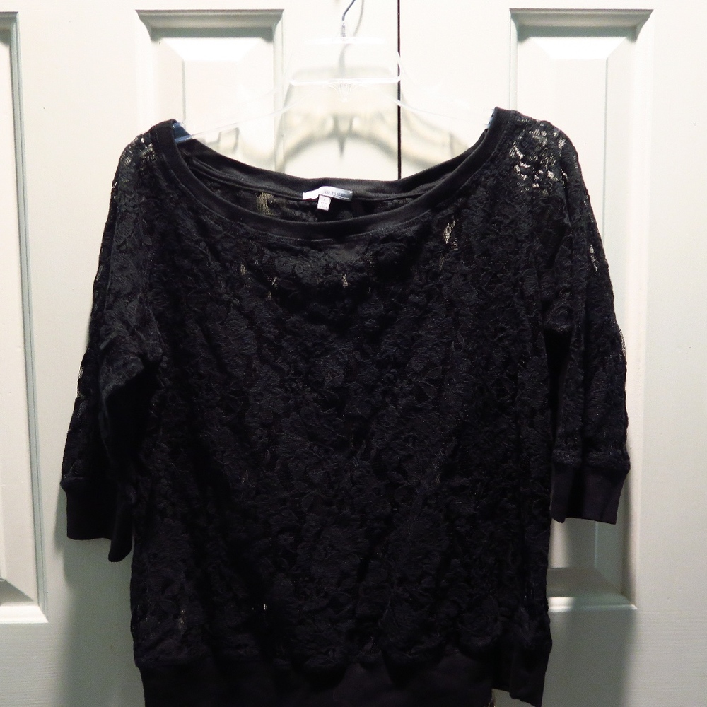 Charlotte Russe all lace black top